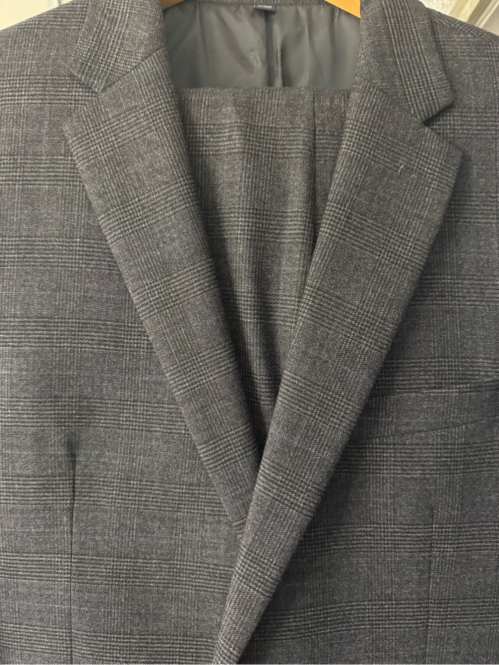 Jos. A. Bank Gray Glen Plaid Suit